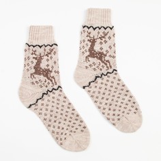 Носки женские NoBrand 5304712 бежевые 23-25