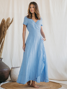 Платье женское Chintamani 512 голубое XL