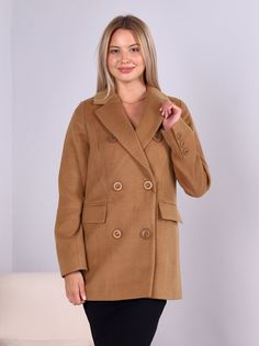 Пальто женское Louren Wilton 2201-N коричневое 42 RU