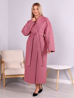 Пальто женское Louren Wilton М-078-N розовое 50 RU