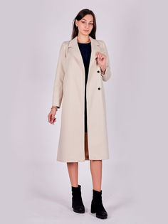 Пальто женское Louren Wilton 2105-N белое 46 RU
