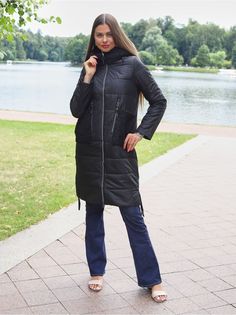 Пальто женское Daigan 91151-N черное 46 RU