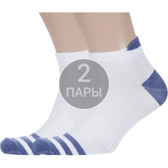 Комплект носков мужских Борисоглебский трикотаж 2-4С818 белых 29-31, 2 пары