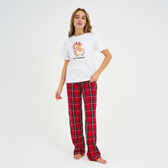 Пижама женская KAFTAN Корги красная 50 RU