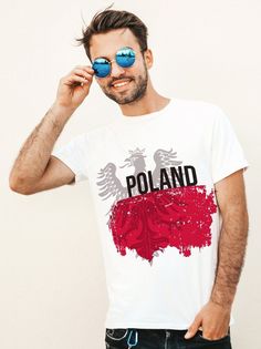 Футболка мужская Флаг Польши белая 3XL No Brand