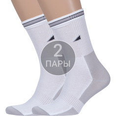 Комплект носков мужских LorenzLine 2-С21 белых 25, 2 пары