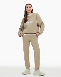 Спортивные брюки женские Gloria Jeans GAC021420 бежевые L/170 (48-50)