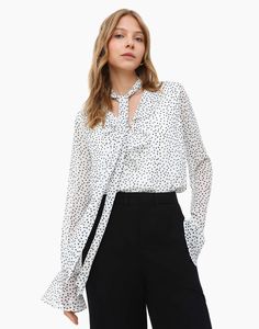 Блуза женская Gloria Jeans GWT003305 белая S (40-42)