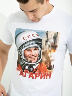 Футболка мужская 25012 белая 52 RU No Brand