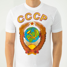 Футболка мужская 25078 белая 52 RU No Brand