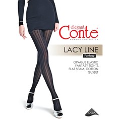Колготки женские Conte Elegant FANTASY LACY LINE черные 4