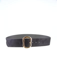 Ремень женский RUBELLEATHER 10 черный, 112 см