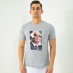 Футболка мужская 25534 серая 54 RU No Brand