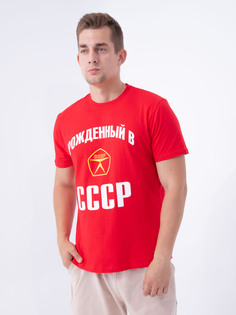 Футболка мужская 26094 красная 52 RU No Brand