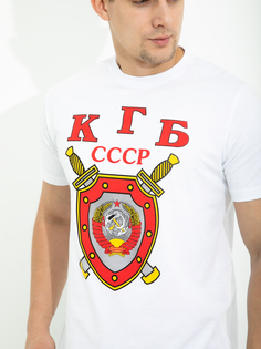 Футболка мужская 25129 белая 52 RU No Brand