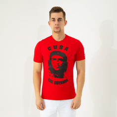Футболка мужская 25617 красная 48 RU No Brand