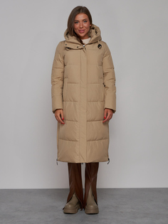 Пальто женское MTFORCE 52329 коричневое S