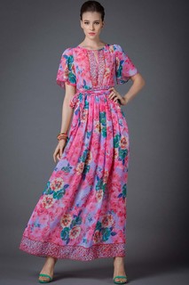 Платье женское Арт-Деко P-736 розовое 42 RU