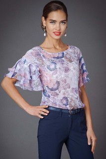 Блуза женская Арт-Деко L-1096 фиолетовая 44 RU