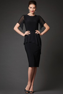 Платье женское Арт-Деко RP-318 черное 48 RU