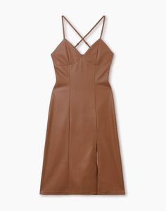 Платье женское Gloria Jeans GDR027585 коричневое S (40-42)