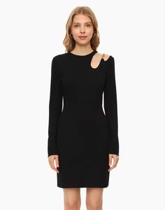 Платье женское Gloria Jeans GDR027680 черное XL (52-54)