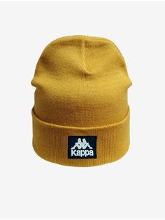 Шапка бини мужская Kappa 001 реплика горчичная one size
