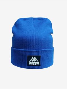 Шапка бини мужская Kappa 001 реплика голубая one size