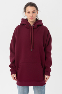 Худи женское Магазин Толстовок Bordo hoodie бордовое oversize