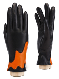 Перчатки женские Eleganzza IS01337 черные/оранжевые р. 6,5