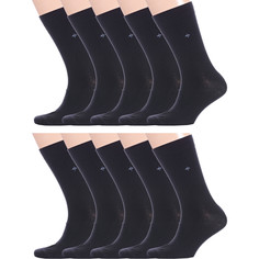 Комплект носков мужских Красная Ветка 10-С-389 черных 29, 10 шт.
