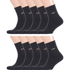 Комплект носков мужских VASILINA 10-0с3463 черных 29, 10 шт.