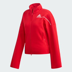 Толстовка женская Adidas, на молнии, GM3287, Scarle, S