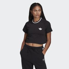 Футболка женская Adidas, H20253, black, размер 34