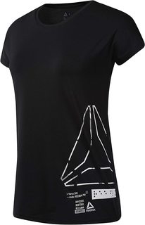 Футболка Reebok женская, DU4165, Black, M