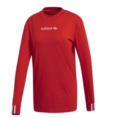 Лонгслив Adidas женский, DU7198, красный, размер 30