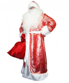 Костюм карнавальный мужской Дед Мороз Ningbo 453531 красный 48-54 RU