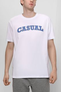 Футболка мужская Esprit Casual 112EE2K313 белая 2XL