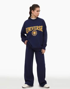 Спортивные брюки женские Gloria Jeans GAC021418 синие L/170 (48-50)