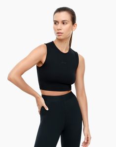 Топ женский Gloria Jeans GRT000187 черный L (48-50)