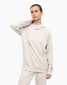 Худи женское Gloria Jeans GRT000199 бежевое S (40-42)