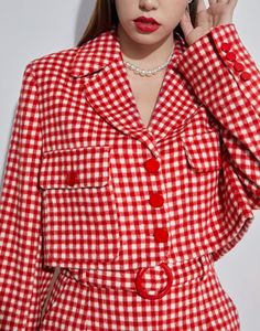 Жакет женский Gloria Jeans GJC006176 красный XS (38-40)
