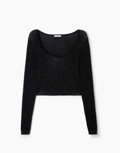 Пуловер женский Gloria Jeans GSW006426 черный XS (38-40)