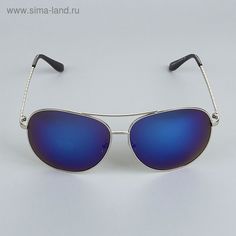Солнцезащитные очки мужские 1924176 серебристые No Brand