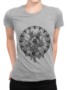 Футболка женская DreamShirts Studio Фильм Лабиринт Фавна 238-fawn-1 серая 2XL