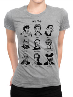 Футболка женская DreamShirts Studio Известные Художники 259-art-1 серая 2XL