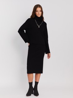 Юбка женская Zolla 2234277010219900 черная XXL