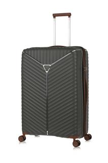 Чемодан унисекс LCase Seoul серый, 77x50.5x31.5 см