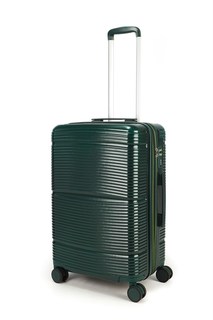 Чемодан унисекс Sweetbags Дугообразные линии темно-зеленый, 65х42х27 см