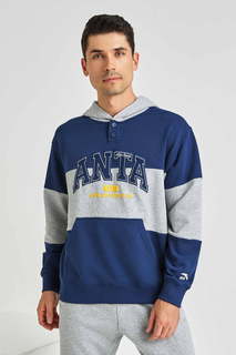 Худи мужское Anta Vintage sports ECOCOZY 852338702 синее 2XL